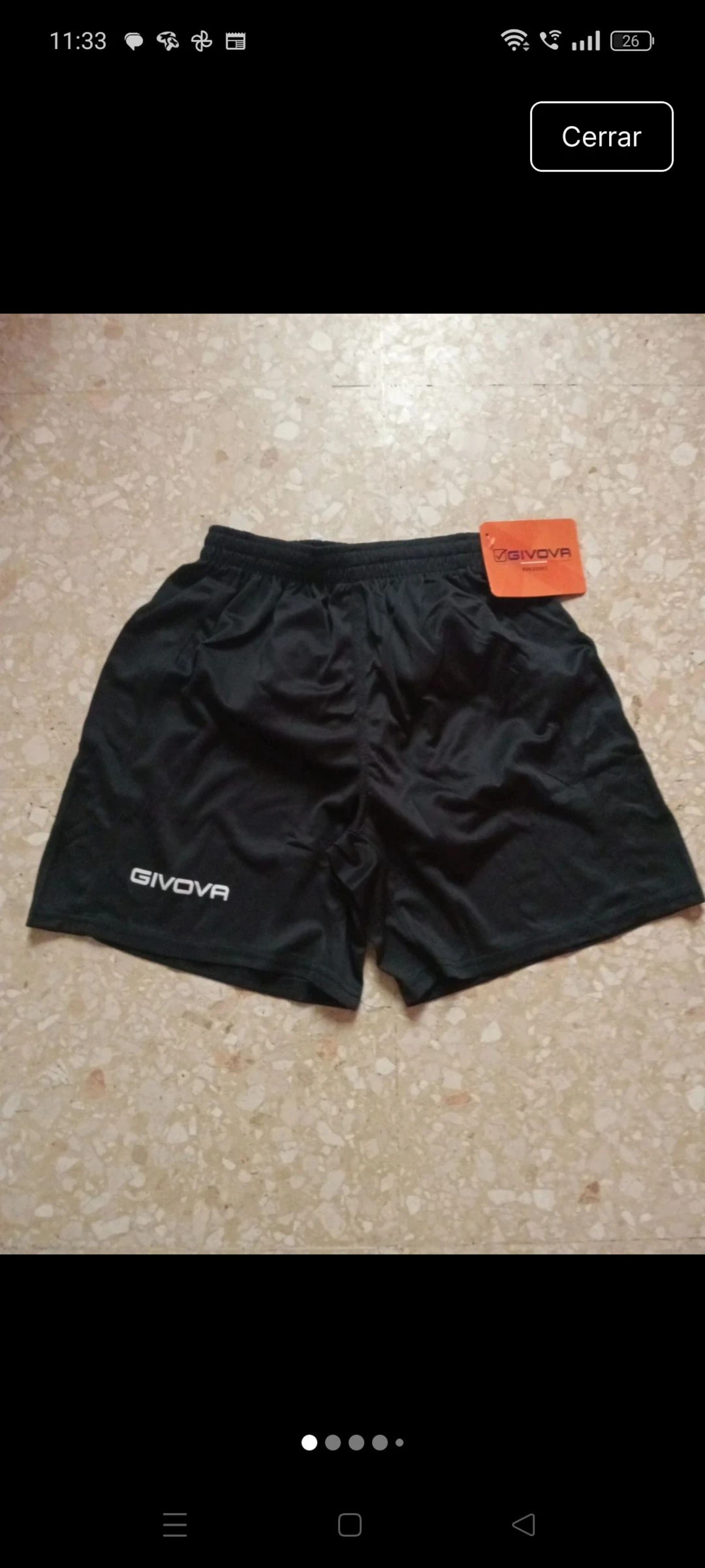 Pantalón corto deporte hombre talla M Givova 